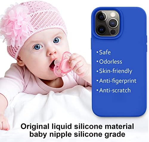 Vooii Compatível com o iPhone 14 Pro Case, [Silky Touch Premium Liquid Silicone] [revestimento