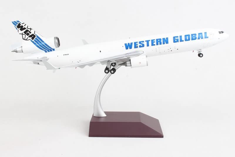 Gêmeos American Western Global Airlines MD-11f N799JN 1/200 Aeronave Diecast Modelo pré-construído