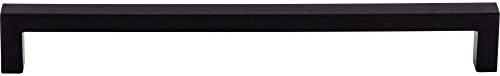 Top Knobs M1153 Nouveau III Coleção 8-13/16 Pull quadrado, preto plano