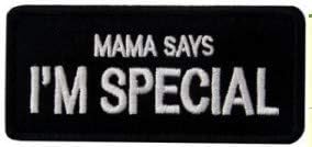 Morton Home Patch Moral Tactical Military Patch Mama diz que sou especial