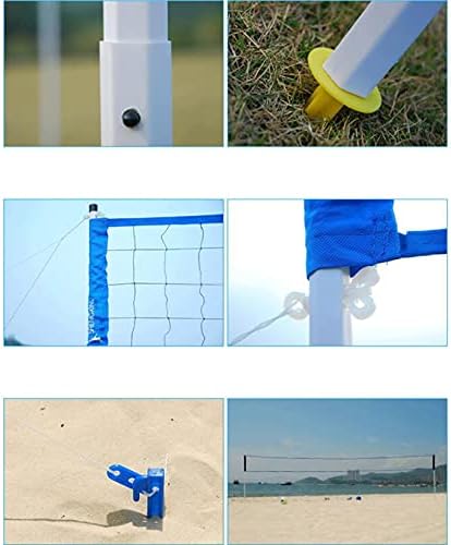 Volleyball Set Net, Family Fun Sports Beach Park Quintal ao ar livre, altura ajustável para homens,