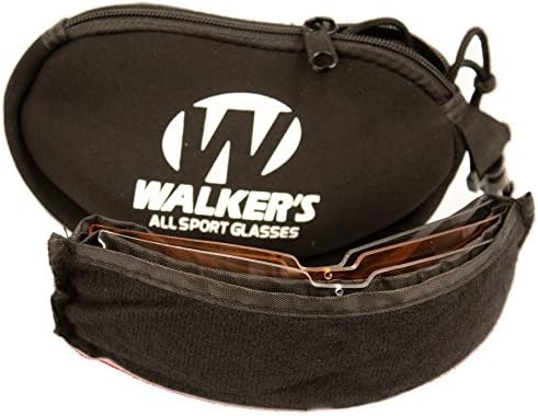 Walker's Game's Ear Razor Slim Electronic Muff - Glat Dark Earth & Walker's Sport Glasses com lente intercambiável
