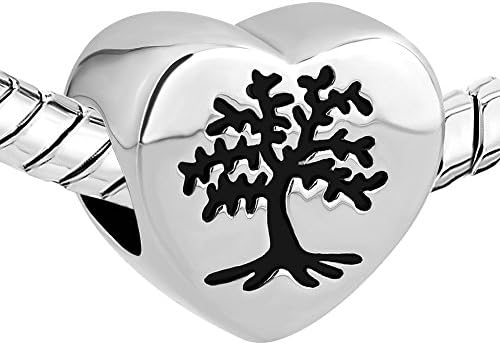 LovelyJewelry New Family Tree of Life Liber Charm Bead para pingente de pulseira