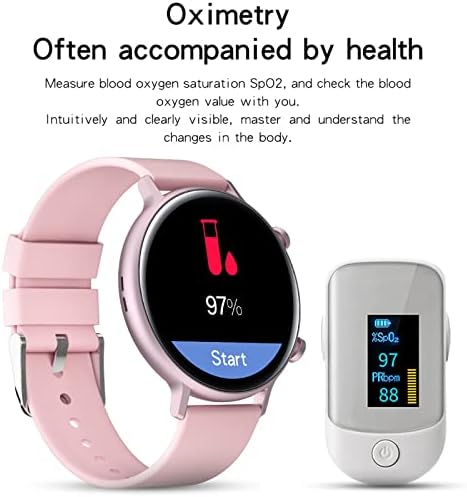 Smart Watch for Android iOS, 1,28 '' Touch Screen rastreador de fitness para homens Mulheres, com