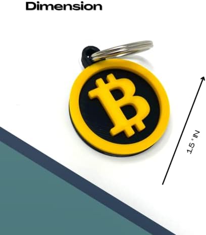 Keychain Bitcoin - Chaves decorativas para fãs de criptomoeda