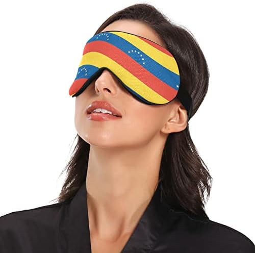 Máscara para o olho do sono unissex Venezuela-flag-papen noite máscara de dormir confortável