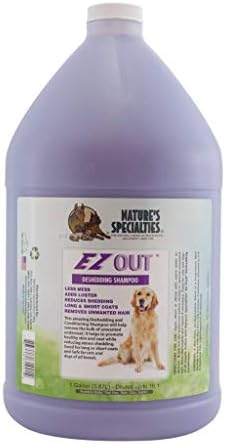 Especialidades da natureza ez de fora o shampoo de cães de dessediação ultra concentrado para animais de estimação,