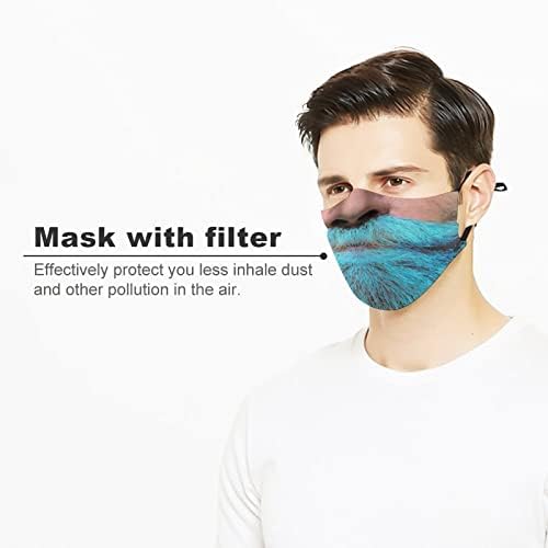 Máscara de filtro reutilizável ajustável de poeira de animais engraçados 3pcs