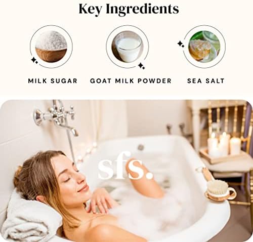 Banho de leite com leite de cabra, vitaminas, minerais e ácido lático para a pele macia