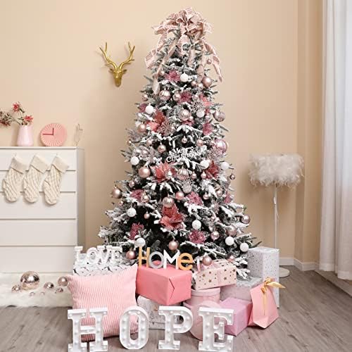 36pcs de Natal Ornamentos de floco de neve de plástico Glitter Snowflakes Ornamentos para decorações de árvores