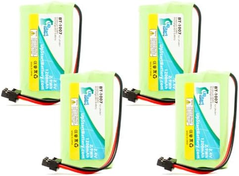 4 Pacote - Substituição para UNIDEN EXP370CS Bateria - Compatível com a bateria do telefone sem fio BT -1007