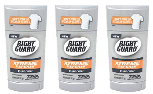 Guarda direita Xtreme Defense Invisible Solid Antiperspirant Desodorante, Pure Cool, 2,6 oz