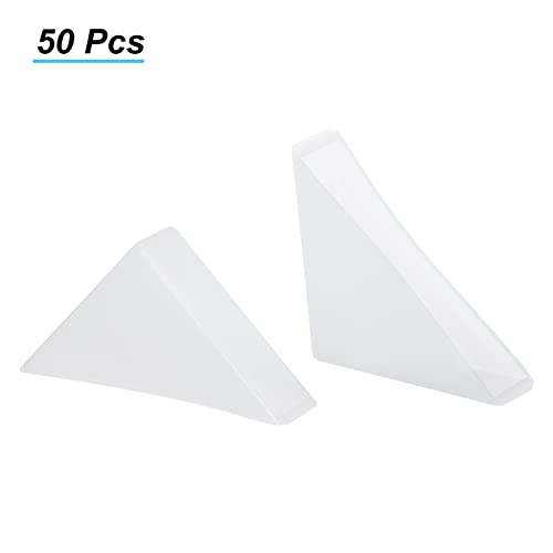 Meccanixity PP Corner Protector Triangle 47x12mm para cerâmica, vidro, folhas de metal pacote branco de