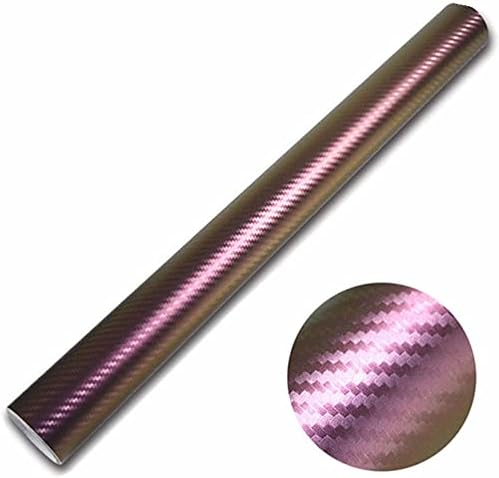 Moyishi 3D Chameleon Purple Carbon Fiber Film Twill Weave Weave Vinil Roll Prain - 24''x60 '' '