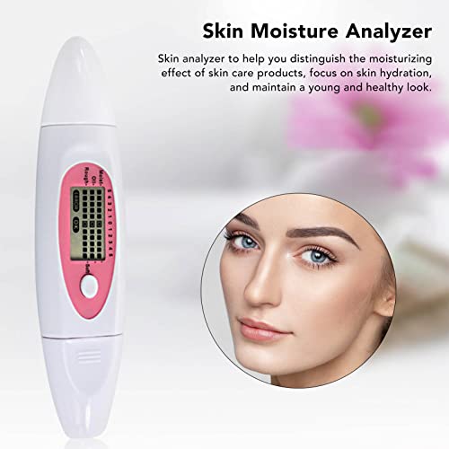 Testador de pele facial, Digital LCD Display Analisador de pele Instrumento de beleza portátil Analisador
