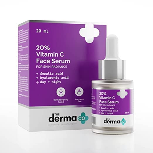 Vitamina C Face soro para unissex para brilho da pele, 20ml