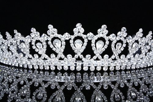 Coroa de Crystal Wedding Tiara Clear Crystal