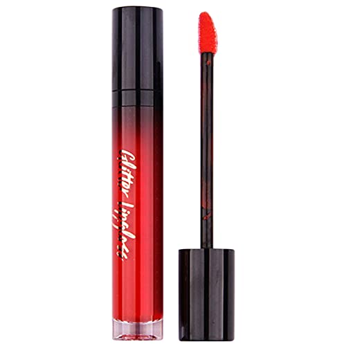 Xiahium Clear Lip Gloss for Girls 8-12 2PC Non Stick Cup Lip Gloss Fácil de colorir batom líquido