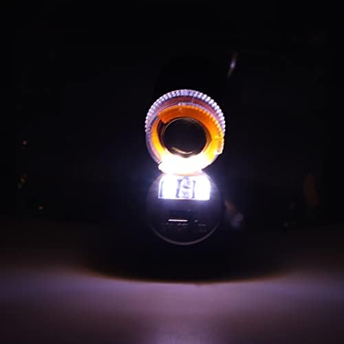 Microscópio de bolso, ampliação de 60x, lupa de lupa com 2 luzes LED, 1 luz UV, microscópio de luz