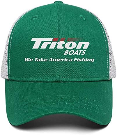 Chapéus de caminhão de caminhão masculino Triton-boats-logo- Papai chapéus clássicos de bola esportiva ajustável