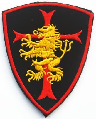 SEAL Equipe 6 DevGru Gold Squadron Crusader Cross Lion Bordado Patch Patch Tactical Milite Tactical Patch Badges