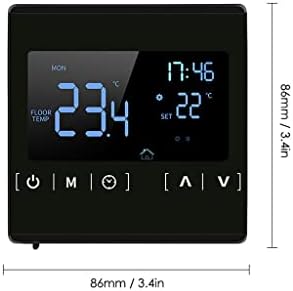 HNKDD LCD Sistema de aquecimento elétrico de termostato LCD LCD Controlador de temperatura do