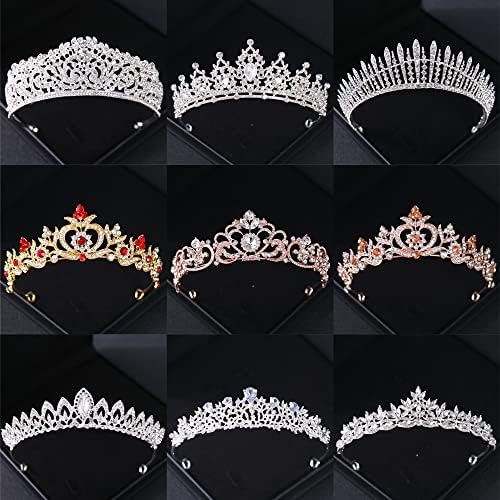 Hair Jewelry Crown Tiaras for Women Barroco Crystal Rhinestone Princesa Coroa Tiara Diadema