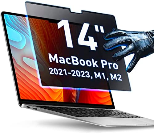 Tela de privacidade magnética para MacBook Pro 14 Anti-azul Anti-Glare Laptop Screen Protector Filtro