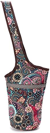 Diwang Outdoor Sports Yoga Mat Bag Casual Fashion One-ombro Crossbody Printed Yoga Backpack Canvas Bag