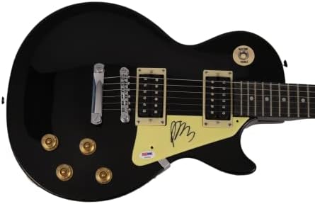 Paul Banks assinou o autógrafo Gibson Epiphone Les Paul Electric Guitar muito raro com autenticação PSA -