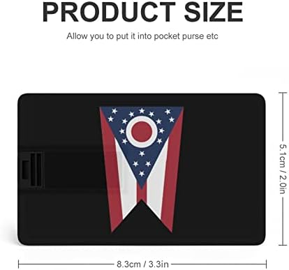 Vintage Ohio State America Flag Credit Bank Card USB Drives Flash Memory Memory Stick Tecla de armazenamento