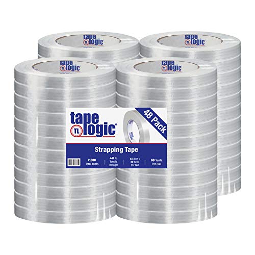 Poly Bag Guy Tape Logic® 1550 Fita de cinta, 3/4 x 60 jardas, limpa, 48/estojo