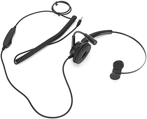 Qiilu fone de ouvido ABS METAL METAL HOSE H500 3.5 Plugue fone de ouvido Telefone Fee -fone de ouvido Call Center