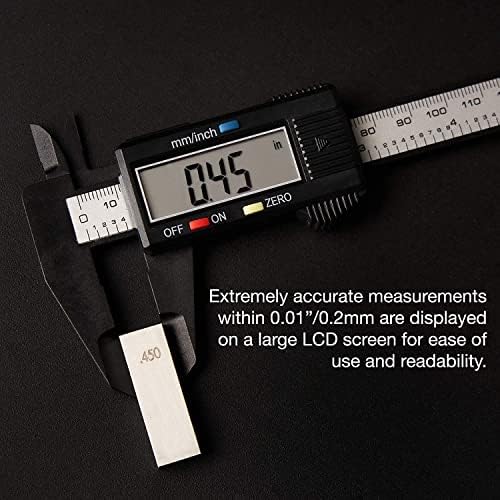 NEIKO 01417A 6 ”PALIPER DIGITAL | Ferramenta de medição eletrônica | Faixa de 0-6 ”ou 0-150mm | Polegada