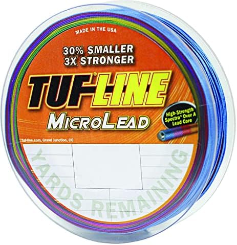 TUF-Line ML18100 Micro Lead Core Spectra Braid Trolling Line, 18 libras