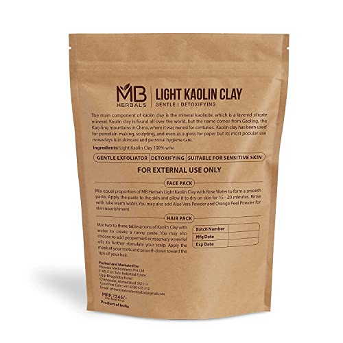 Clay da luz malar Clay 250 G | Pacote de rosto natural | Blackheads | Acne e espinha | Pele brilhante