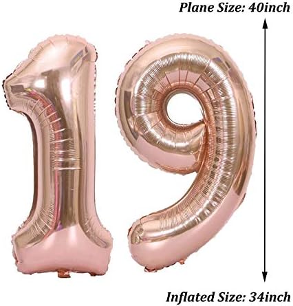 40 polegadas número 19 Balões de balão de balão balões de hélio jumbo helium para festas de festa