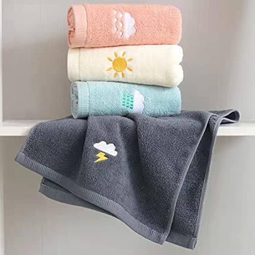 Toalhas de mão LCHKREP 4 Conjunto, toalha de algodão para banheiro, rosto, cozinha, academia e spa, toalhas