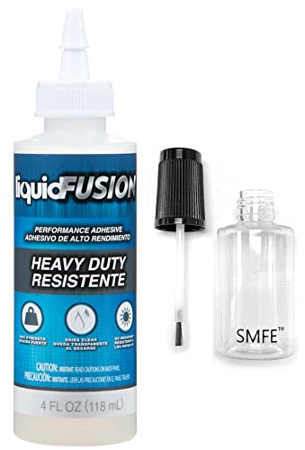 Aleene's Liquid Fusion Uretano Adesivo, pacote de 4 onças com garrafa de aplicador de plástico SMFE
