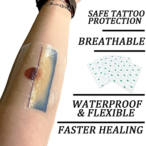 Odi Line Tattoo Bandage Aftercare, bandagens de adesivo à prova d'água transparentes, Segunda Proteção à pele Tattoo de tatuagem transparente tatuagem Tatuagem de produto)