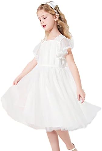 Vestido maxi de hilelang Flower Girl Maxi Lace Tulle Dress Vestido de festa de casamento