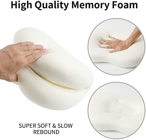 Almofado de espuma de memória cervical para adolescentes de contorno ortopédico adormecidos para travesseiro de