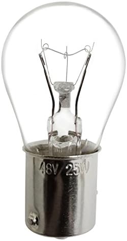 CEC Industries CE6 Bulb, 48 volts, 10 watts, base BA15S, vidro S8, 48V, 10W