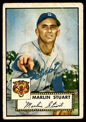 1952 Topps 208 Marlin Stuart Detroit Tigers Good Tigers