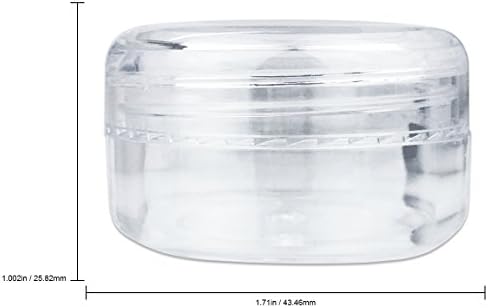 Beauticom 15g/15ml Round Clear frascos com tampa de tampa de parafuso para geléias, mel, óleos de cozinha, ervas