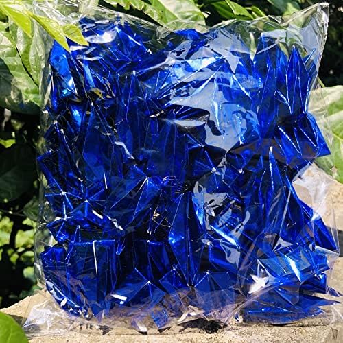 100pcs10cm azul royal refletivo de origami guindastes de origami de origami decoração de festa