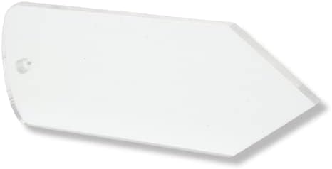 Perry Sullivan Creations - 3 ″ de largura Lápis transparentes Chave de ornamento de acrílico em branco