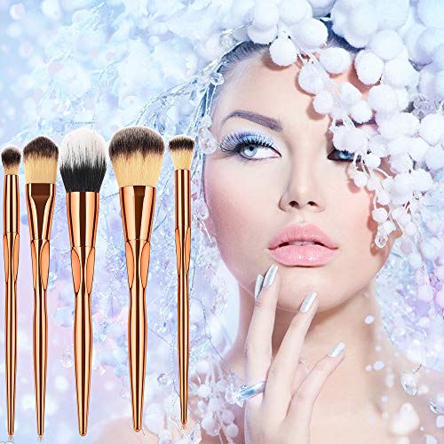 Definir pincéis LIP Pro Powder Tool Foundat Brush 5pcs Eyeliner Eyeshadow Brush Hard Candy Makeup