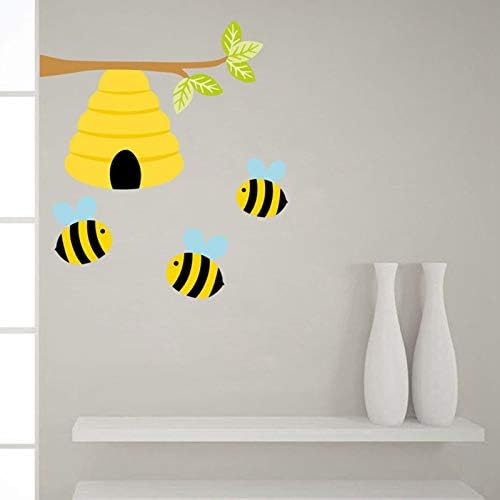 Home Wallpaper Cartoon Little Bee Wall Sticker Quarto Infantil da sala de estar da sala de estar de