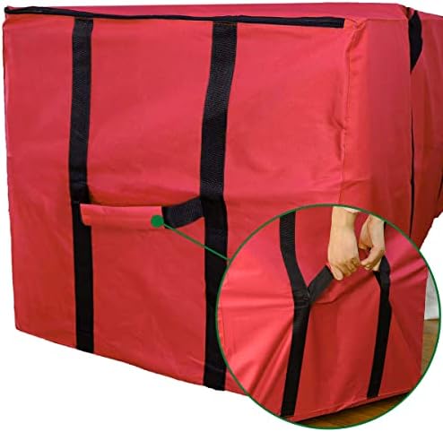 Melonboat Christmas Tree Storage Bag para árvores artificiais extra grandes de 5 'a 9', pano de